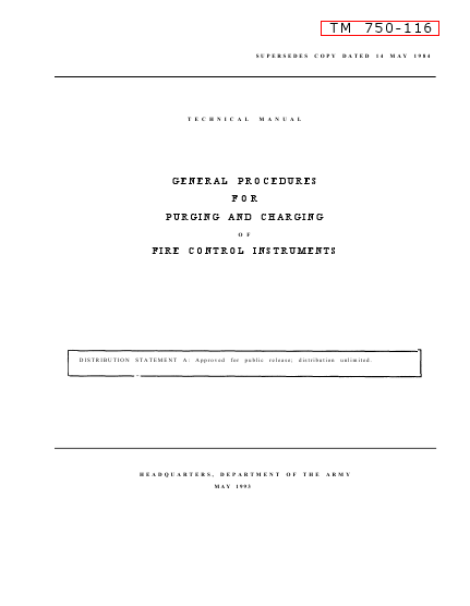 TM750-116 Technical Manual